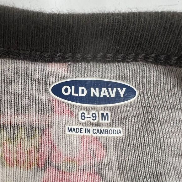 Old Navy Unisex Infant 6-9 Months One Piece Footed Pajamas Snow Globe Christmas - Picture 8 of 10